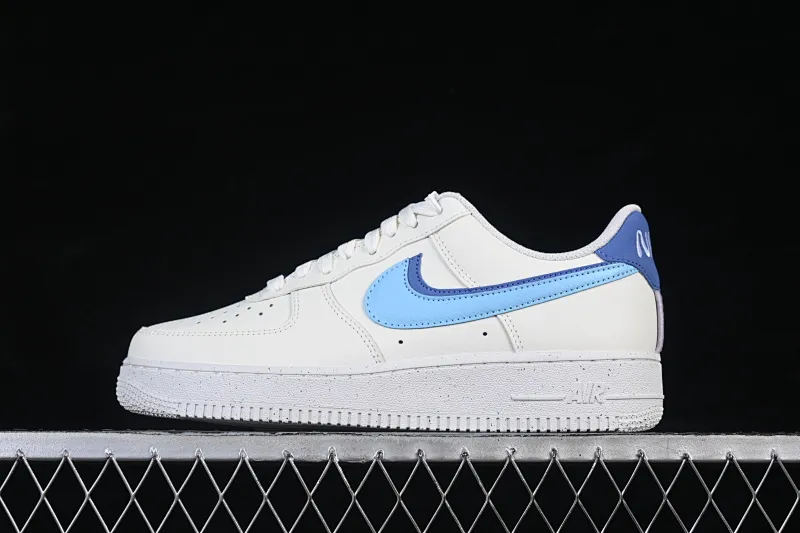 All categories Nk Air Force 1 Air Force series Nk Air Force 1 Low Air Force low top Nike Air Force 1'07 Low white and blue double hook Air Force 1 low top casual sneakers DO9786-100
